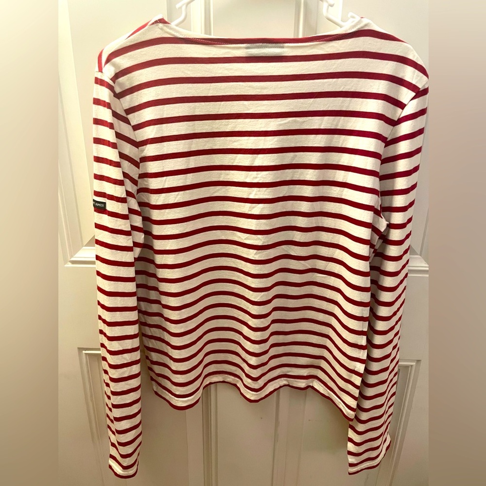 SAINT JAMES Authentic Breton Long Sleeves T-Shirt - Red&White M doen KULE style - Picture 5 of 12